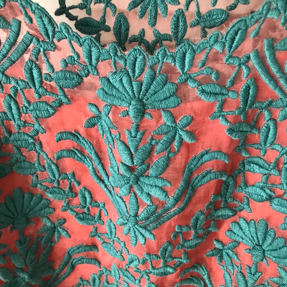 Sachin & Babi embroidered lace tank sz 10